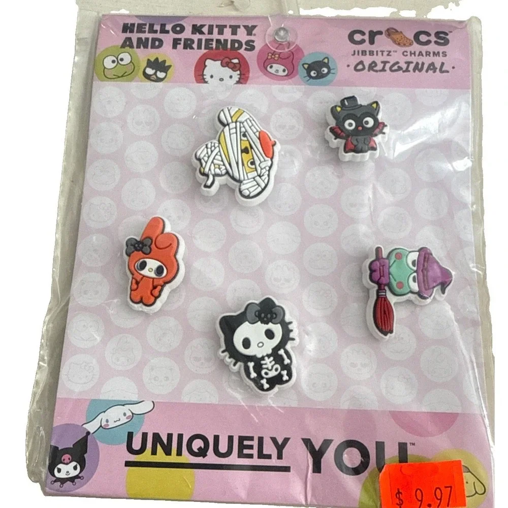 Crocs Jibbitz Shoe Charms Hello Kitty & Friends NEW (5 In A Pack) Sanrio Cute!